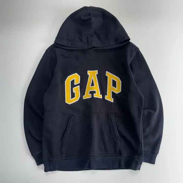 [SOLD OUT] Gap 갭 옐로우 로고 네이비 후드티