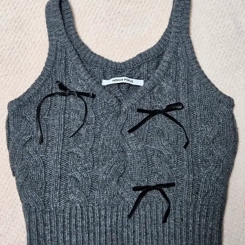 [BUNJANG] Hocus Pocus Knit Vest / *새상품*호쿠스포쿠스 니트베스트(리본포함)