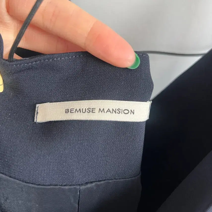 [BUNJANG] Be Muse Mansion Layered Navy Dress / 비뮤즈맨션 레이어드 네이비 원피스
