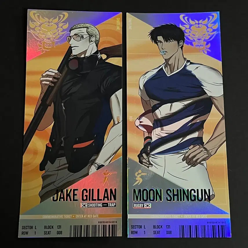 [BUNJANG] Team Lezhin Jake Tattoo Ticket Bundle / 팀레진 경기 티켓 셔트라인 제이크 문신건 일괄
