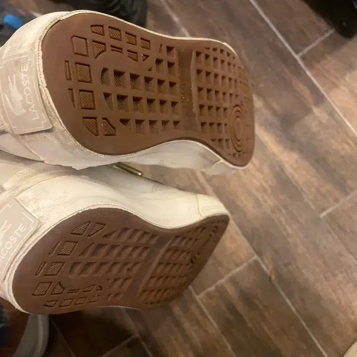 [BUNJANG] Lacoste White Sneakers UK5 / 라코스테 흰색 스니커즈 uk5 240