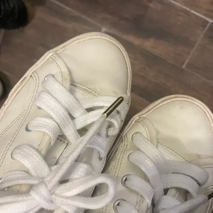 [BUNJANG] Lacoste White Sneakers UK5 / 라코스테 흰색 스니커즈 uk5 240
