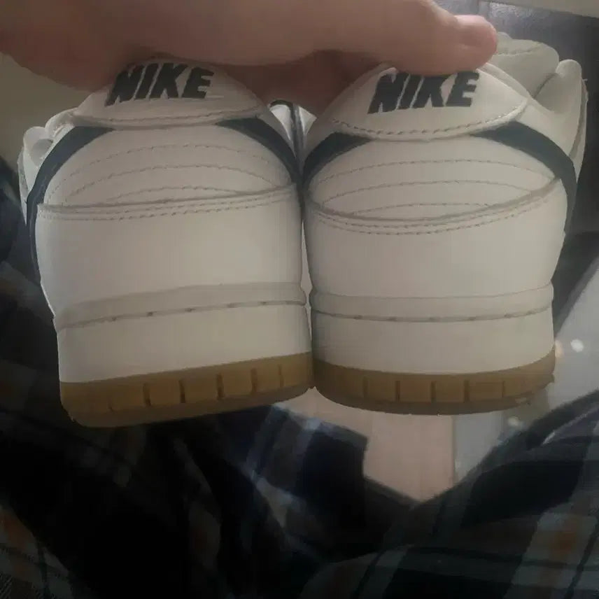 [BUNJANG] Nike SB Dunk Low Pro ISO White Navy Sneakers / 나이키 SB 덩크 로우 프로 ISO 오렌지 라벨 화이트 네이비