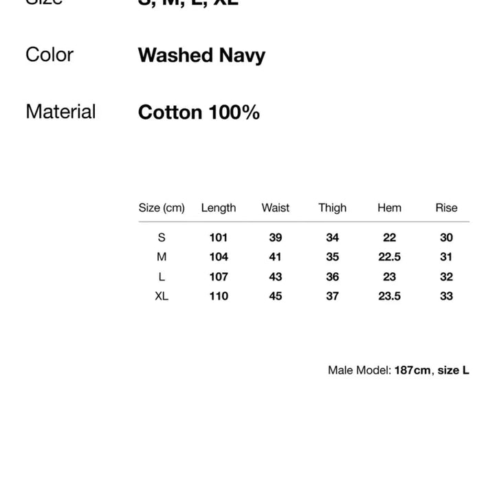 [BUNJANG] thisisneverthat Overdyed Pants Washed Navy (M) / 디스이즈네버댓 오버다이드 팬츠 워시드 네이비 (M)