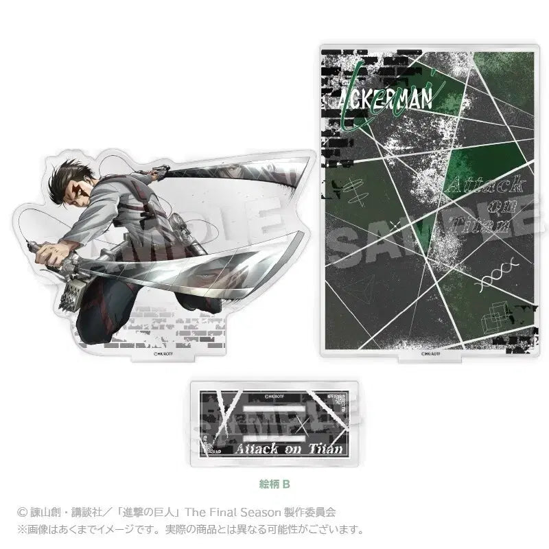 [BUNJANG] Y Line Attack on Titan Levi Diorama Acrylic Stand / 와이라인(Y Line) 진격의 거인 리바이 디오라마 아크릴 스탠드