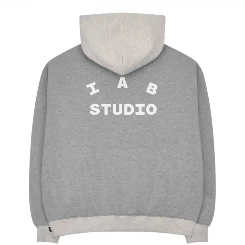 [BUNJANG] IAB Studio Dual Gray Hoodie / (네고연락)아이앱 스튜디오 후드 듀얼 그레이