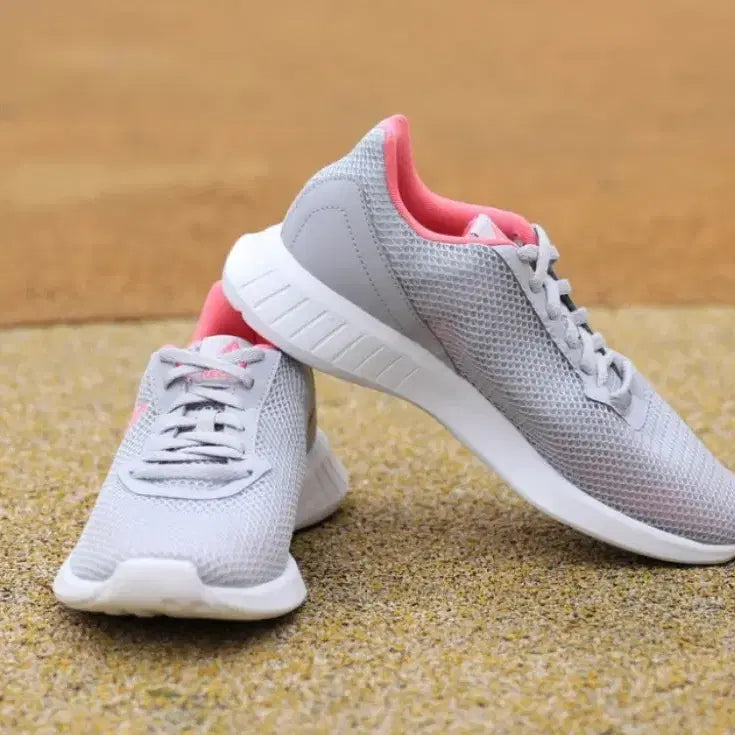 [BUNJANG] Reebok Mesh Sneakers Gray/Pink 225 / 새상품.리복 메쉬 운동화 그레이/핑크 225사이즈