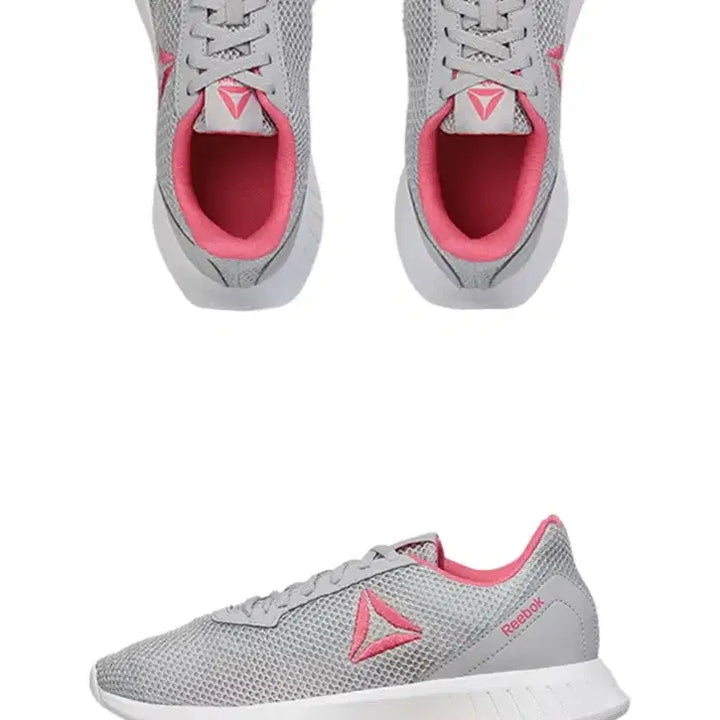 [BUNJANG] Reebok Mesh Sneakers Gray/Pink 225 / 새상품.리복 메쉬 운동화 그레이/핑크 225사이즈