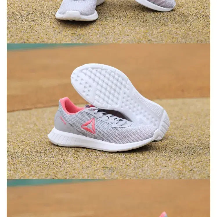 [BUNJANG] Reebok Mesh Sneakers Gray/Pink 225 / 새상품.리복 메쉬 운동화 그레이/핑크 225사이즈