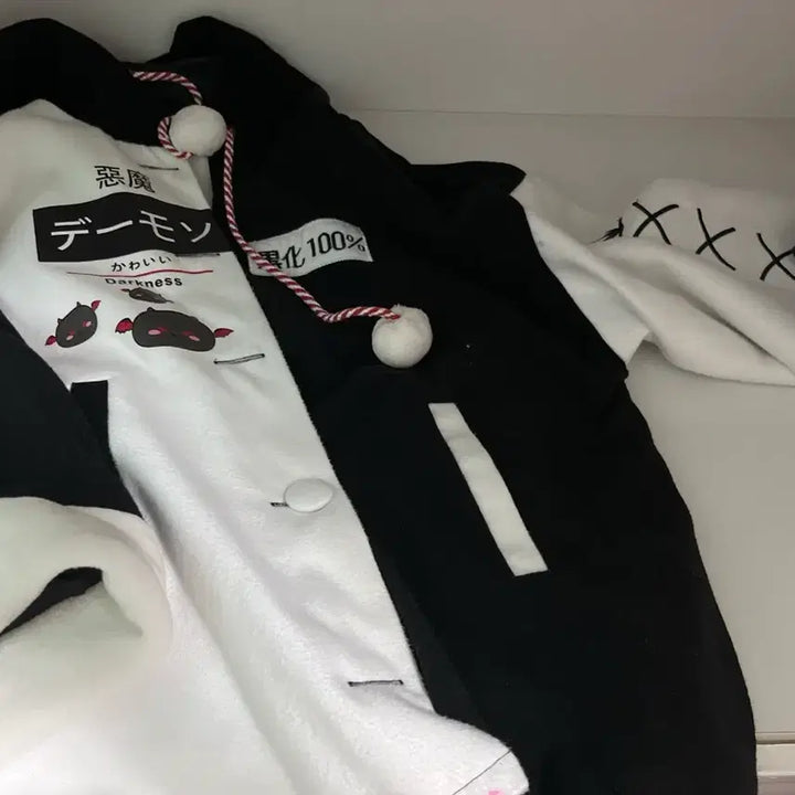 [BUNJANG] Subculture Devil Fleece Hoodie / 서브컬쳐 소악마 기모후드집업