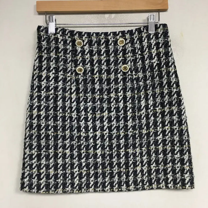 [BUNJANG] Sandro Houndstooth Tweed Skirt / 24 SANDRO 산드로 하운드투스 트위드 스커트 26