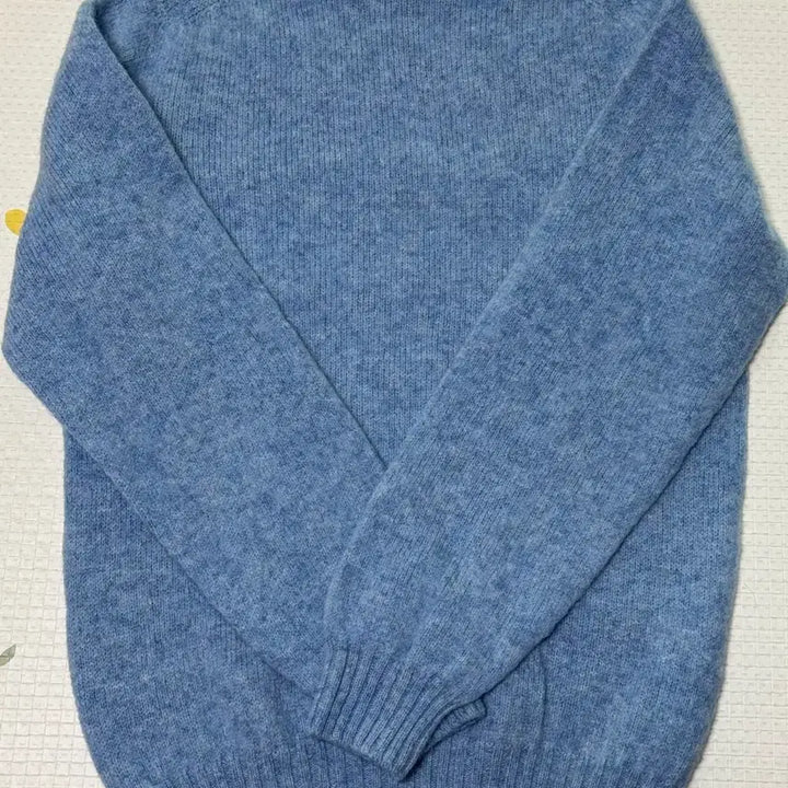 [BUNJANG] Halley Stevensons Shaggy Dog Glacier Pastel Sky XL Knit / 할리오브스코틀랜드 쉐기독 글레셔 파스텔스카이 XL