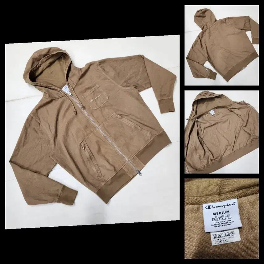 [BUNJANG] Champion Denim Oversized Hoodie Jacket / 정품 챔피온 남성 면 데님 오버핏 후드 집업 자켓 M (95~100)