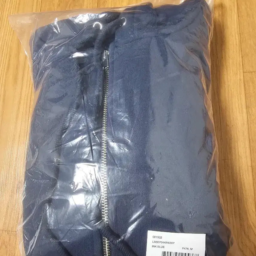 [SOLD OUT] 메종키츠네 잉크블루 기모 후드집업 M 새상품