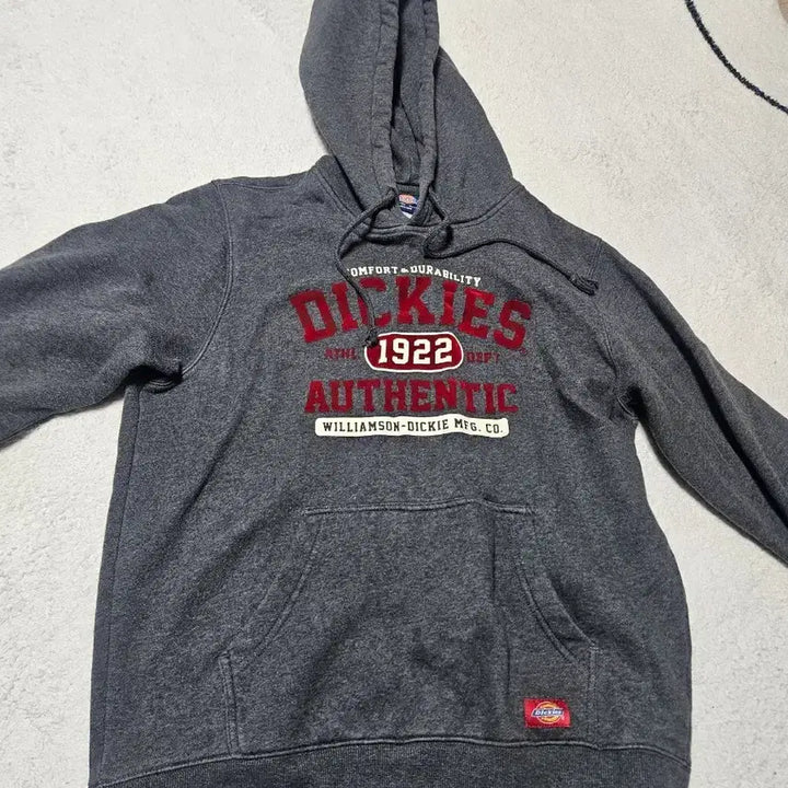 [BUNJANG] Dickies Gray Logo Hoodie / 디키즈 후드티 그레이 (남녀공용)