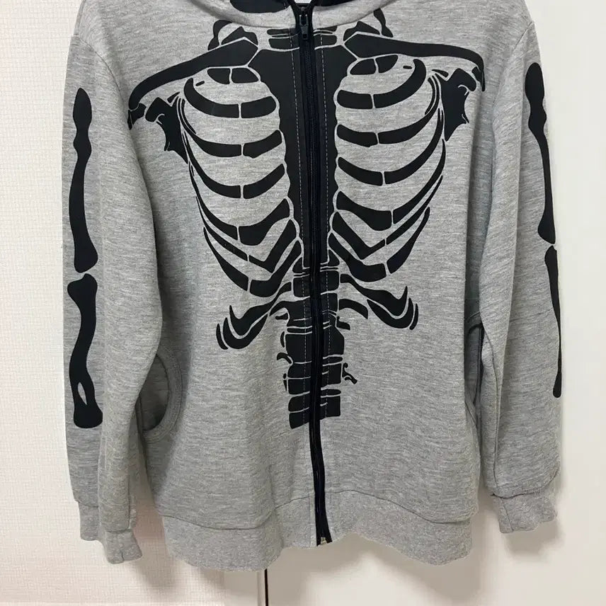 [BUNJANG] Gothic Punk Skull Hoodie Vintage Jacket / 해골 후드집업 고스펑크 고스로리 긱시크 빈티지 갸루