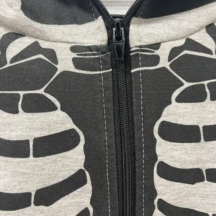 [BUNJANG] Gothic Punk Skull Hoodie Vintage Jacket / 해골 후드집업 고스펑크 고스로리 긱시크 빈티지 갸루