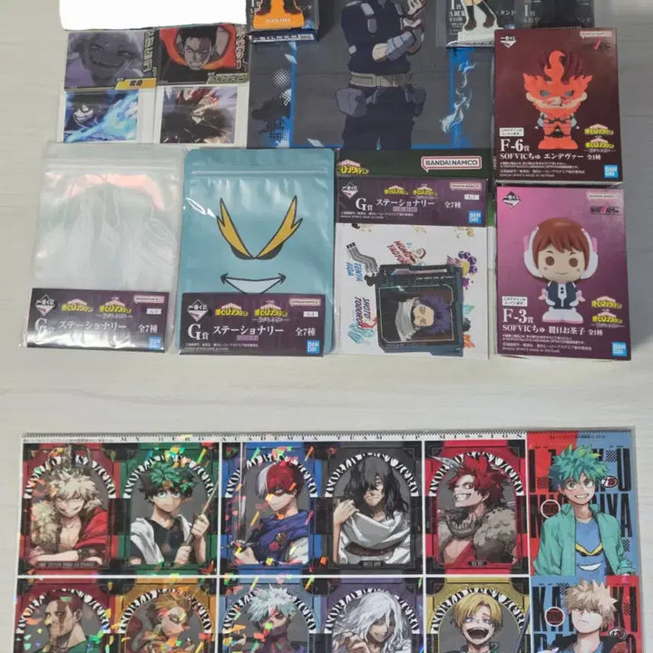 [BUNJANG] My Hero Academia Endeavor &amp; Tokoyami Figure Bundle / 나히아 최강점프 1월호 부록 이어지는 마음 피규어