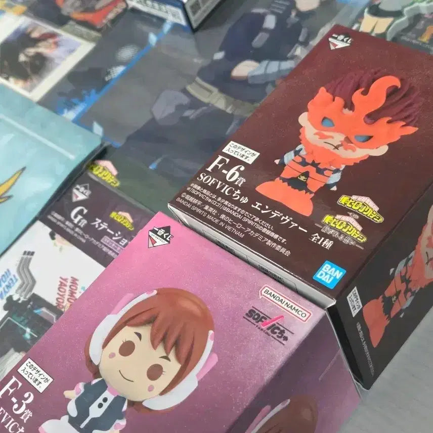 [BUNJANG] My Hero Academia Endeavor &amp; Tokoyami Figure Bundle / 나히아 최강점프 1월호 부록 이어지는 마음 피규어