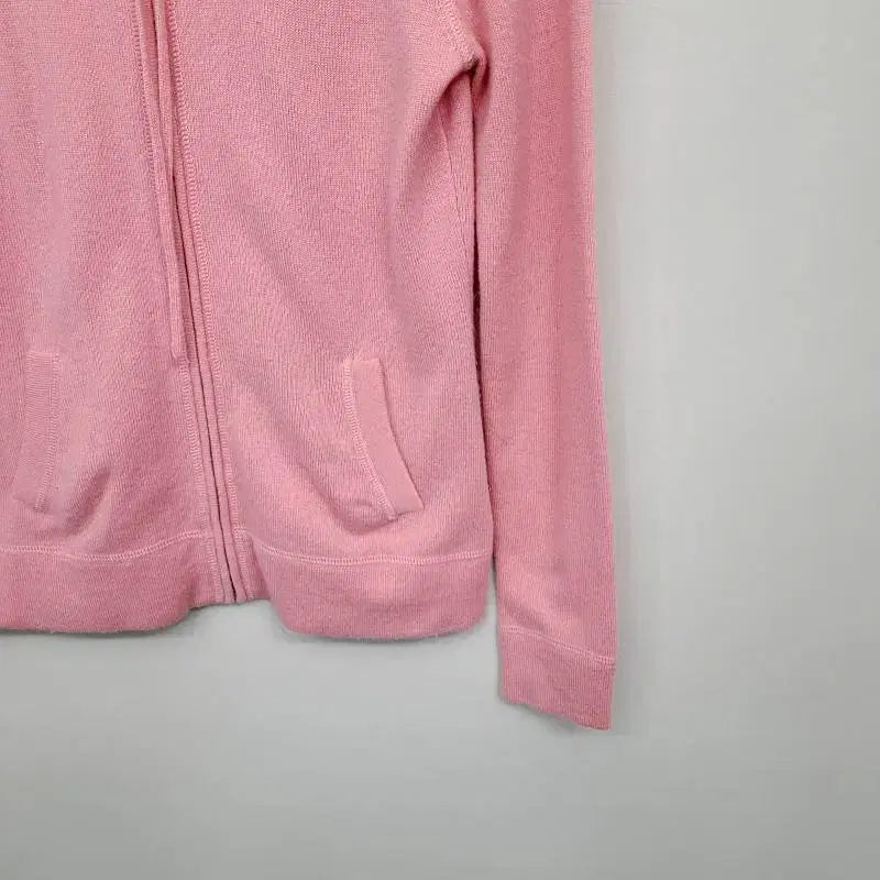 [BUNJANG] Celeste 100% Cashmere Hooded Zip-Up (Pink, S) / celeste 셀레스테 100% 캐시미어 후드 집업 (S/핑크)