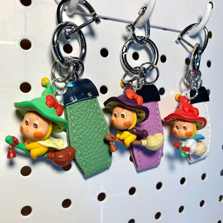 [BUNJANG] Small Star Design Leather Keyring / 작은별 디자인 피규어 가죽 키링