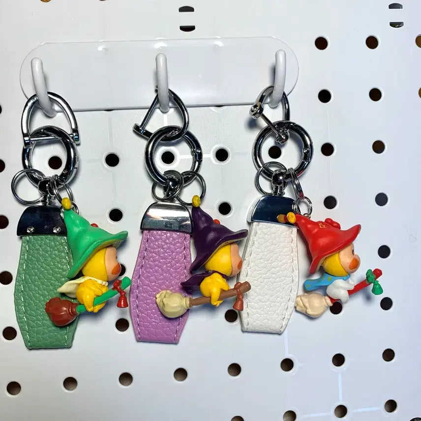 [BUNJANG] Small Star Design Leather Keyring / 작은별 디자인 피규어 가죽 키링