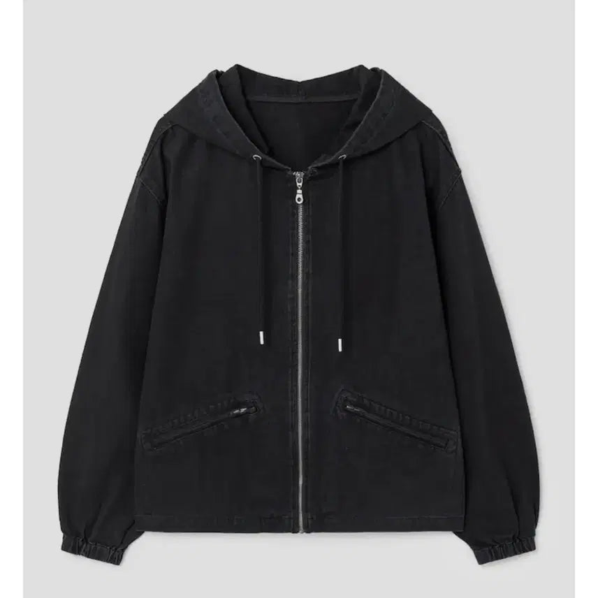 [BUNJANG] 8 Seconds Cotton Oxford Hooded Zip-Up Jacket / 에잇세컨즈 코튼 옥스포드 후드 집업