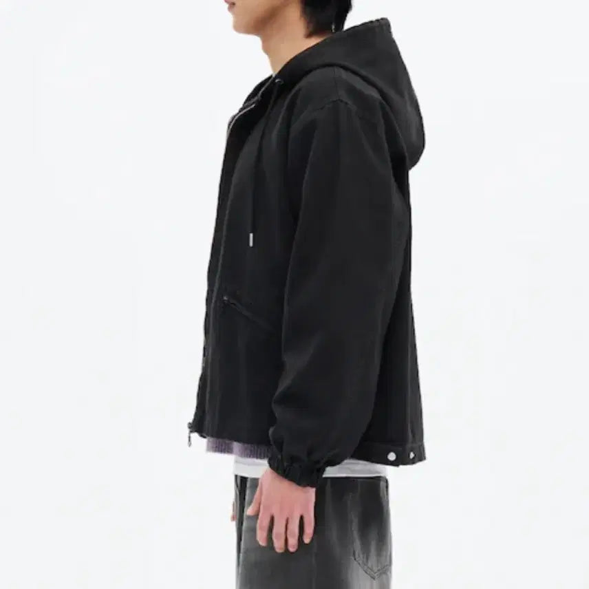 [BUNJANG] 8 Seconds Cotton Oxford Hooded Zip-Up Jacket / 에잇세컨즈 코튼 옥스포드 후드 집업