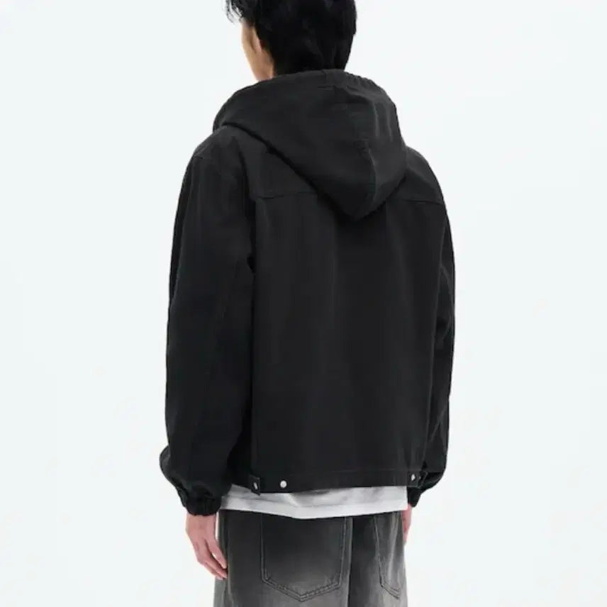 [BUNJANG] 8 Seconds Cotton Oxford Hooded Zip-Up Jacket / 에잇세컨즈 코튼 옥스포드 후드 집업