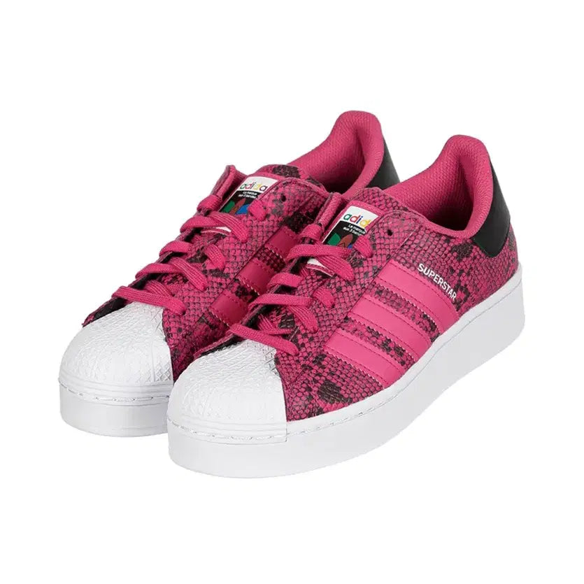 [BUNJANG] Adidas Superstar Pink Snake Pattern Sneakers / 새상품 아디다스 슈퍼스타 핑크 뱀피 여성 스니커즈 220 225가능
