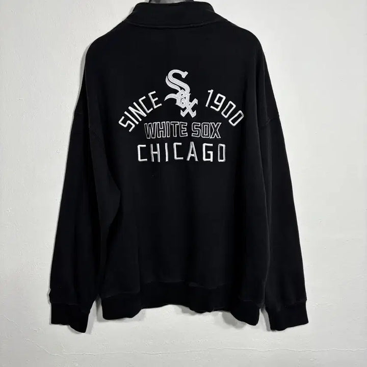 [BUNJANG] MLB Chicago White Sox Half-Zip Sweatshirt XL / 일본판 MlB 시카고화이트삭스 하프집 스웻셔츠 XL