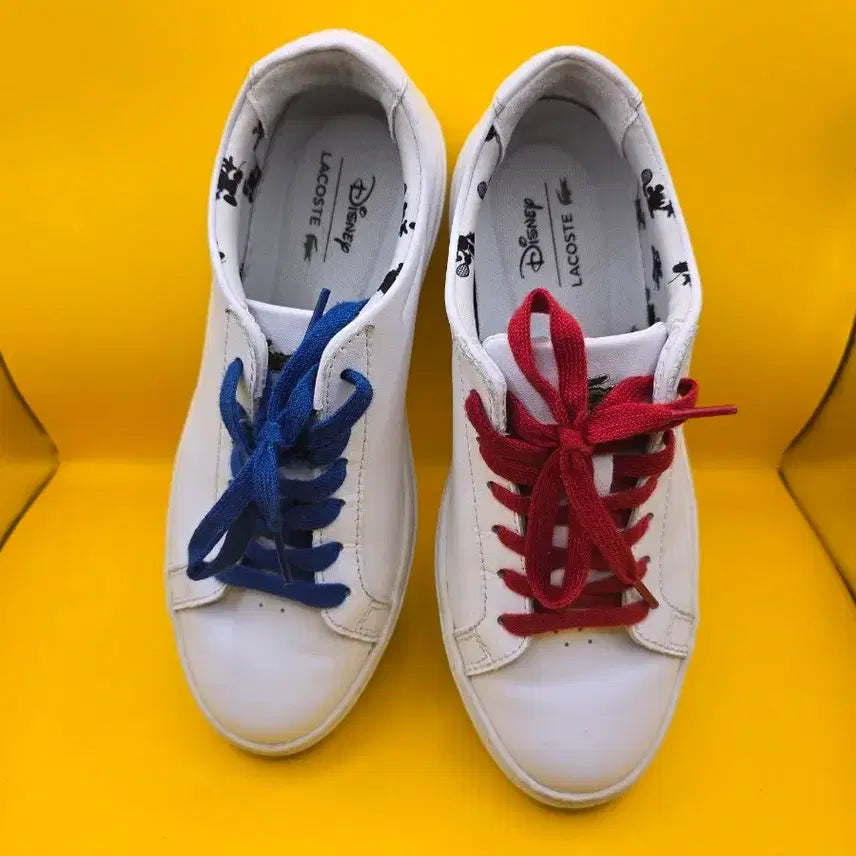 [BUNJANG] Lacoste Disney Mickey Mouse Sneakers (235) / 라코스테 와 디즈니 미키마우스콜라보 스니커즈 235
