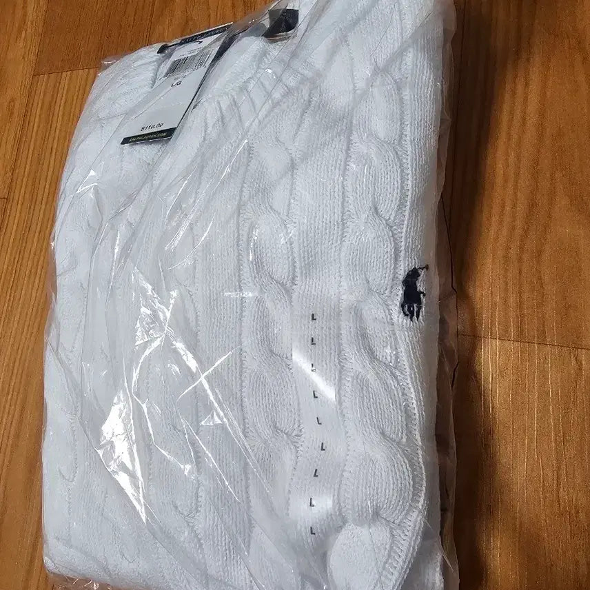 [SOLD OUT] 폴로 랄프로렌 케이블 니트 화이트 L