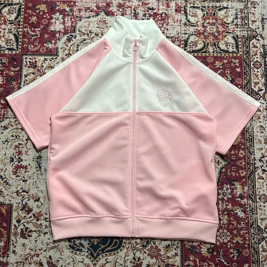 [BUNJANG] Hello Kitty Short-Sleeve Zip-Up / 헬로키티 반팔 집업