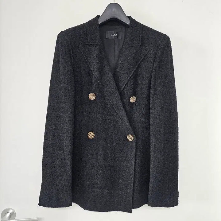 [BUNJANG] TIME Black Double Tweed Jacket / TIME 타임 블랙 더블 트위드 자켓 82