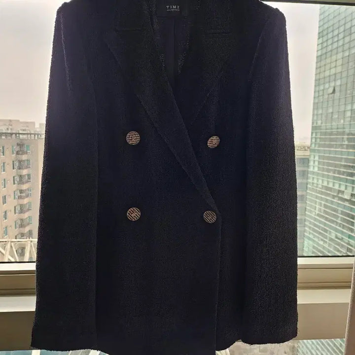 [BUNJANG] TIME Black Double Tweed Jacket / TIME 타임 블랙 더블 트위드 자켓 82