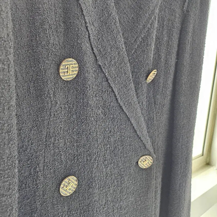 [BUNJANG] TIME Black Double Tweed Jacket / TIME 타임 블랙 더블 트위드 자켓 82