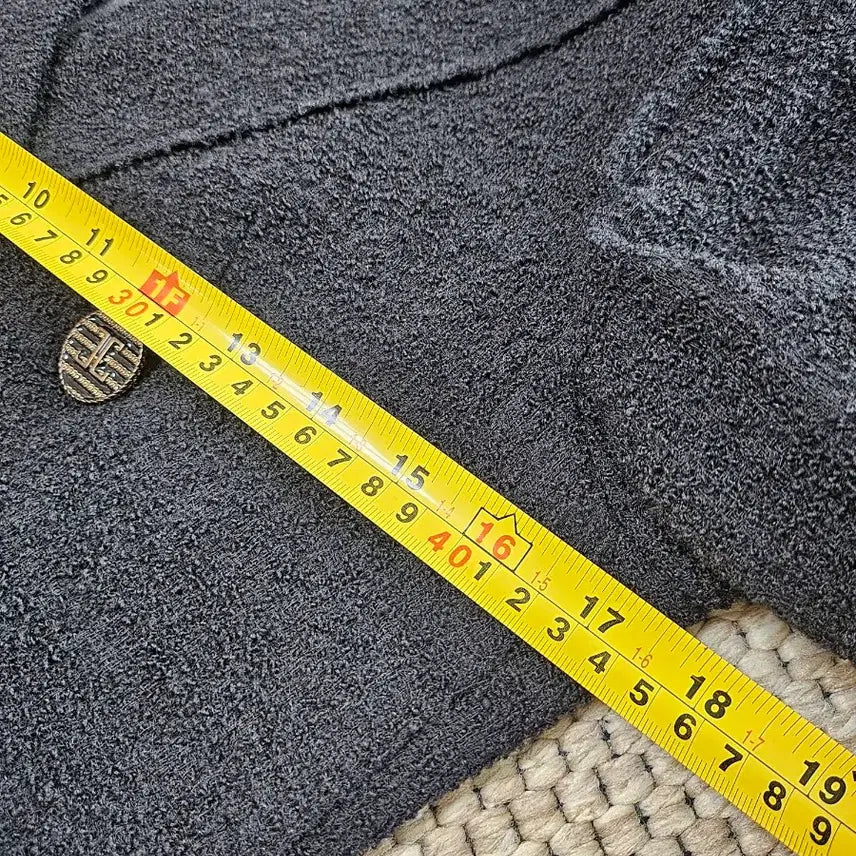 [BUNJANG] TIME Black Double Tweed Jacket / TIME 타임 블랙 더블 트위드 자켓 82