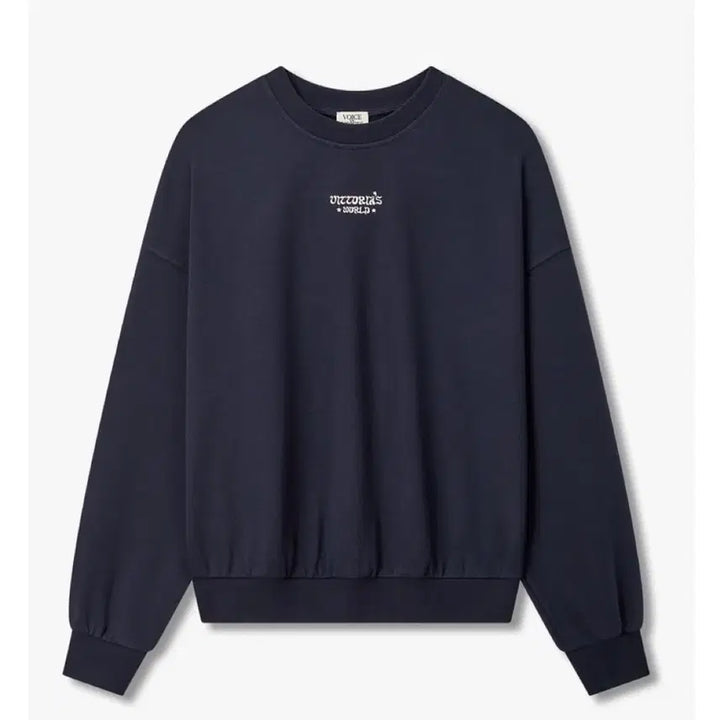 [BUNJANG] VOV Drop Shoulder Graphic Sweatshirt Navy / VOV 보브 백 그래픽 드롭 숄더 맨투맨 네이비 새상품  미개봉 m사이즈
