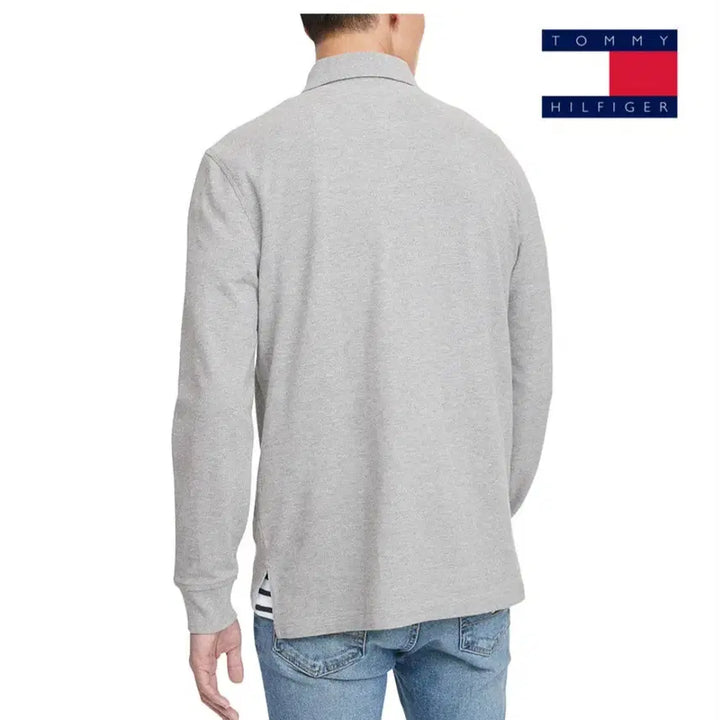 [BUNJANG] Tommy Hilfiger Long Sleeve Polo Shirt / 타미힐피거 긴팔 카라티
