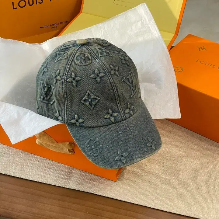 [BUNJANG] Louis Vuitton Monogram Denim Baseball Cap / 루이비통 모노그램 데님 볼캡