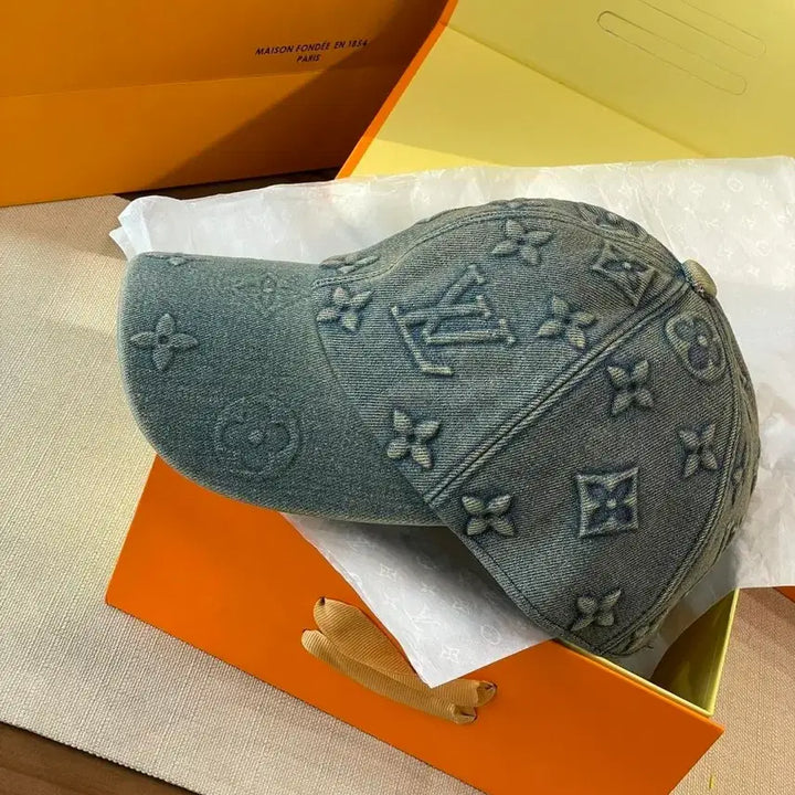 [BUNJANG] Louis Vuitton Monogram Denim Baseball Cap / 루이비통 모노그램 데님 볼캡