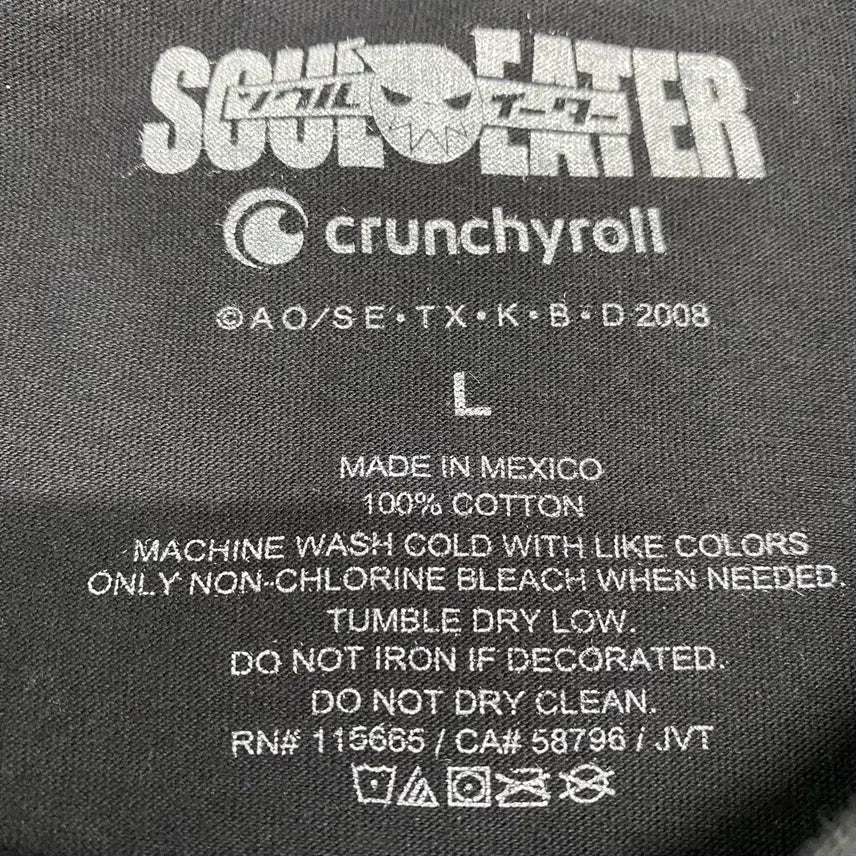 [BUNJANG] Soul Eater Official Anime T-shirt / 소울이터 오피셜 애니메이션 티셔츠