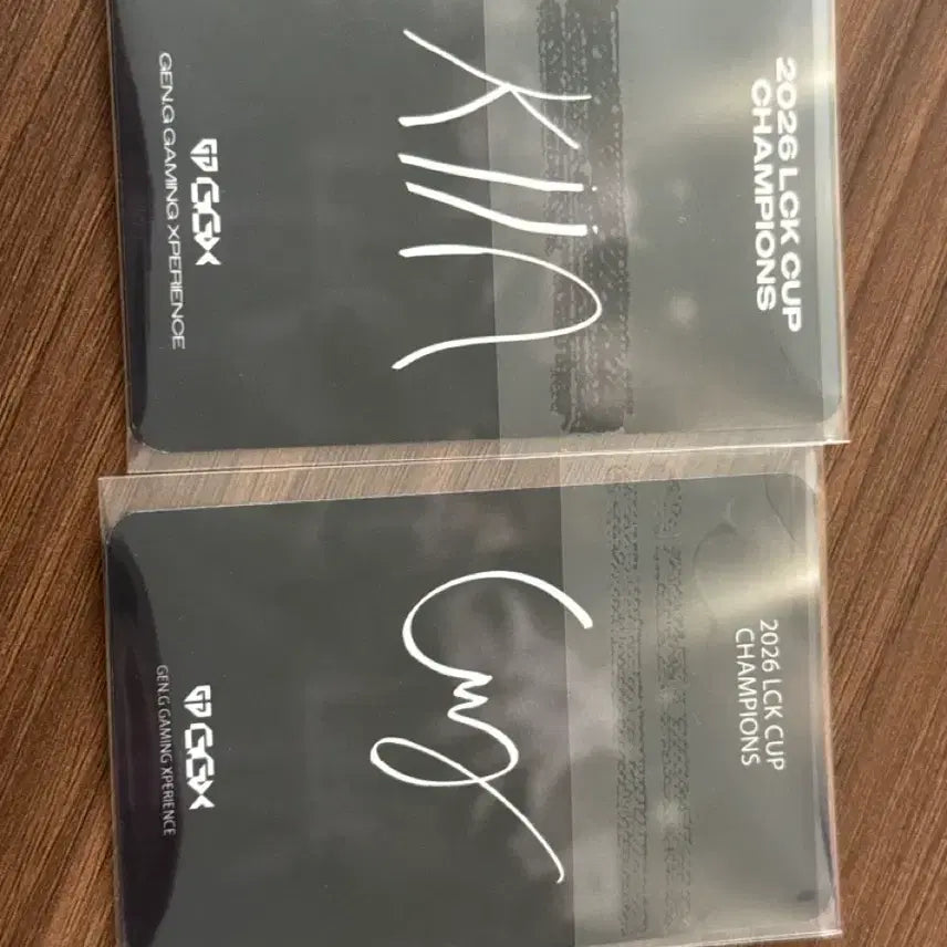 [BUNJANG] Gen.G Chovy/Kiin LCK Cup Commemorative Photocard / 젠지 GENG CHOVY KIIN 쵸비 기인 LCK CUP 우승기념포카
