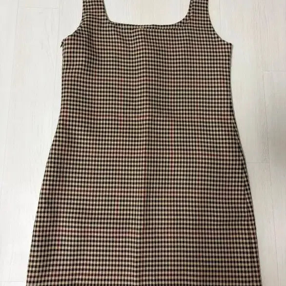 [BUNJANG] ZARA XS Check Bustier Mini Dress / 자라 XS 체크 뷔스티에 미니 원피스 신품