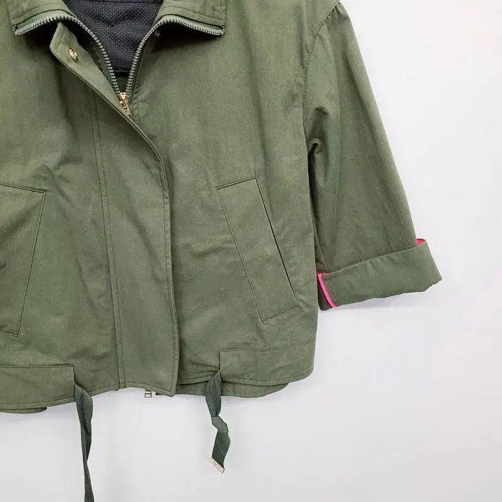 [BUNJANG] Herno Olive Green Crop Jacket / 정품 에르노(Herno) 여성 크롭 자켓  38사이즈 (올리브 그린)