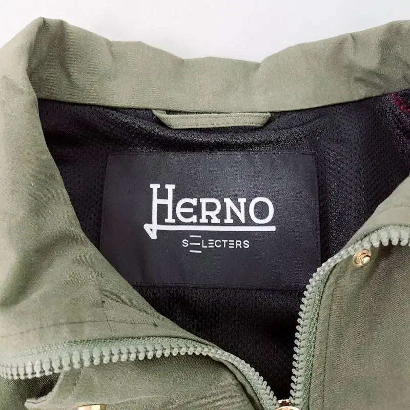 [BUNJANG] Herno Olive Green Crop Jacket / 정품 에르노(Herno) 여성 크롭 자켓  38사이즈 (올리브 그린)