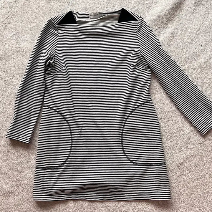 [BUNJANG] Moncler Striped Long Sleeve Dress / 몽클레어 스트라이프 긴팔 원피스