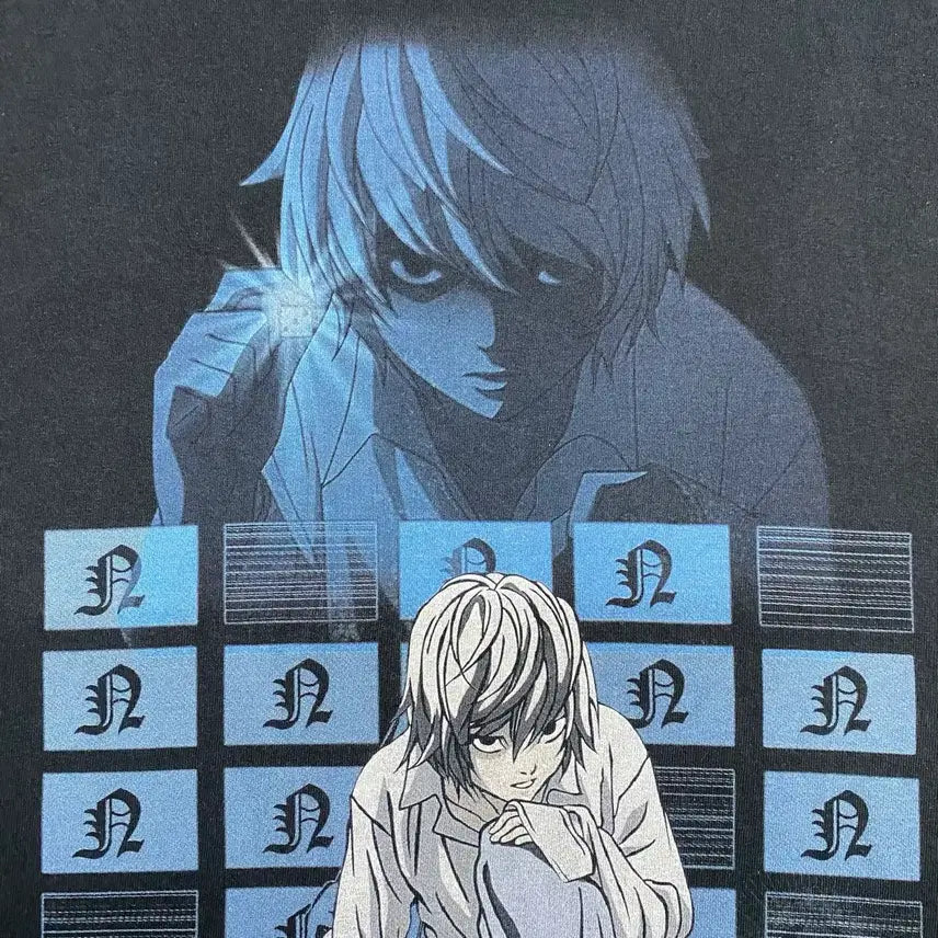 [BUNJANG] Death Note Near Bootleg Anime T-shirt / 데스노트 니아 부틀렉 애니메이션 티셔츠