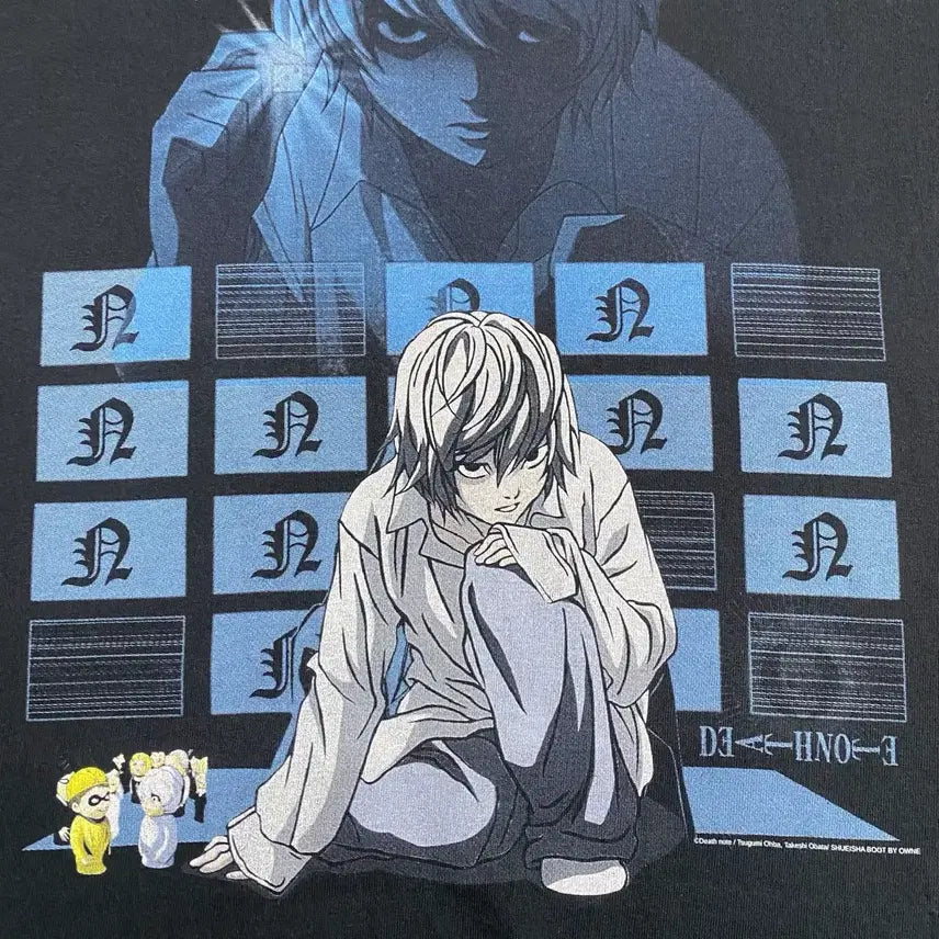 [BUNJANG] Death Note Near Bootleg Anime T-shirt / 데스노트 니아 부틀렉 애니메이션 티셔츠